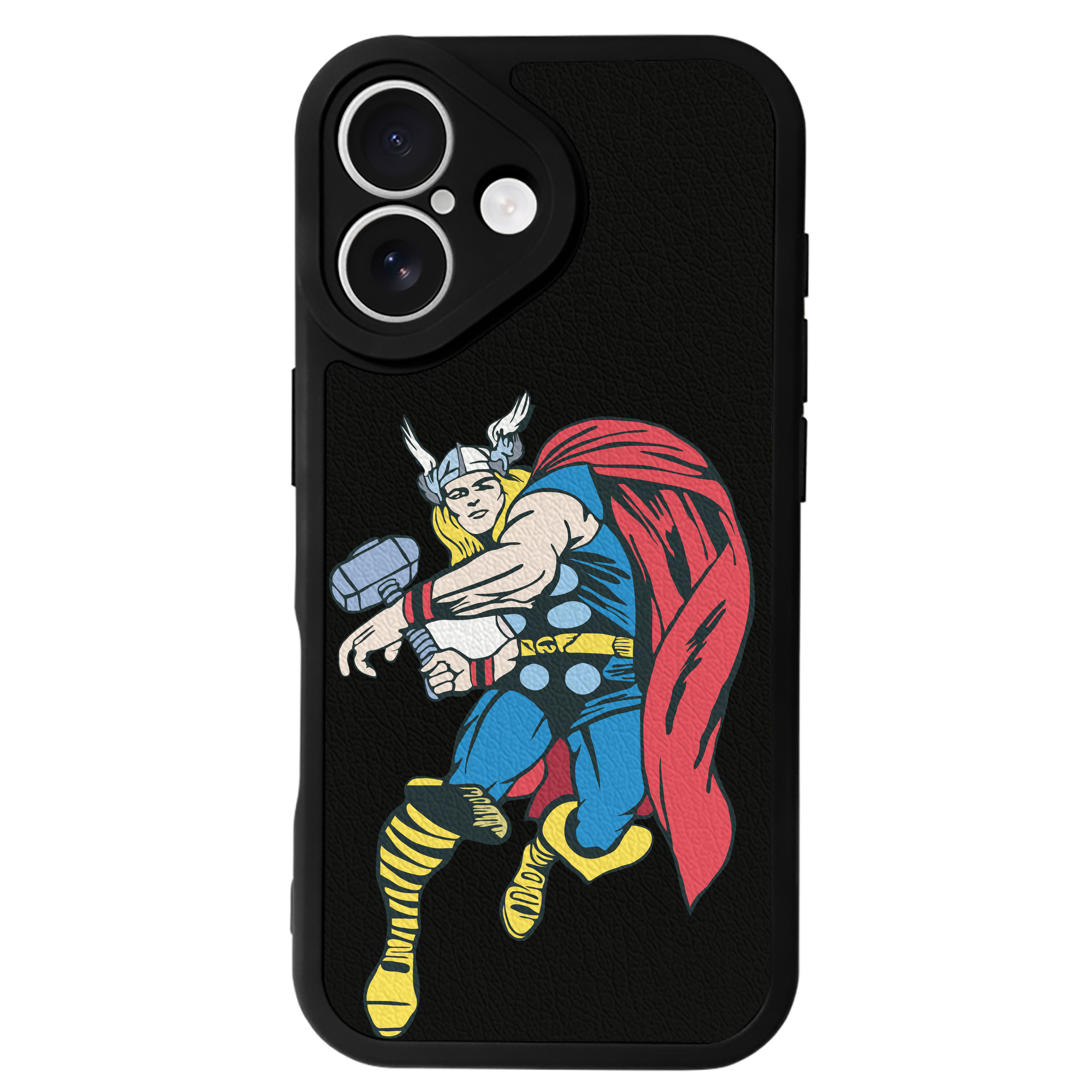 （画像用） アベンジャーズ The Avengers 【iPhone 16シリーズ対応】シリコンスマホケース（レザー調） 材質：シリコン